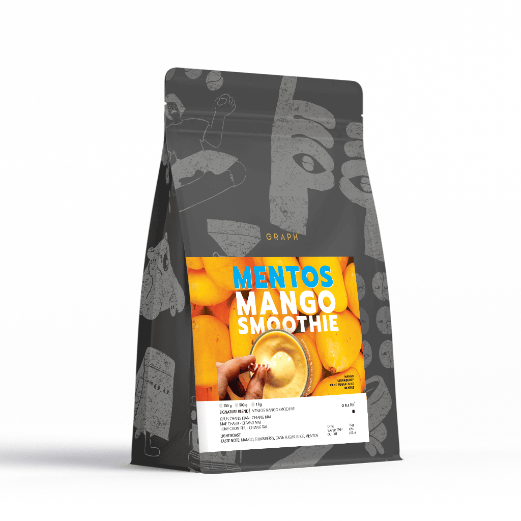 GRAPH | เมล็ดกาแฟ SIGNATURE BLEND - FRUITY FINE SET - MENTOS MANGO SMOOTHIE
