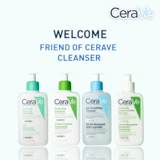 CeraVe Cleanser เซราวี ผลิตภัณฑ์ทำความสะอาดผิว 236ml (Foaming/Hydrating/Cream to Foam/SA Smoothing/Blemish ControlPP