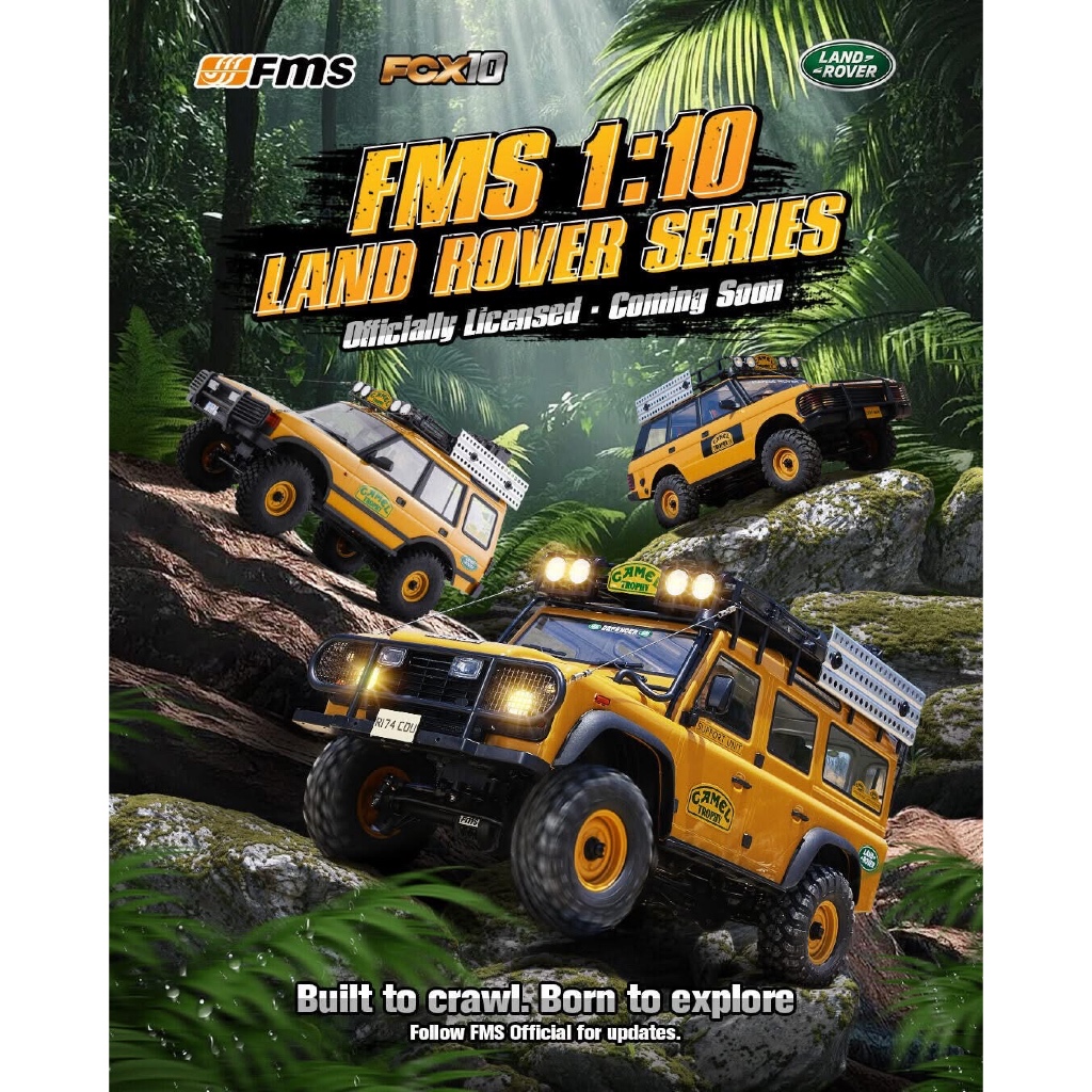 FMS 1:10 FCX10 Land Rover Camel Trophy Edition RS แท้ 100% จัดส่งจากไทย ถูดที่สุด