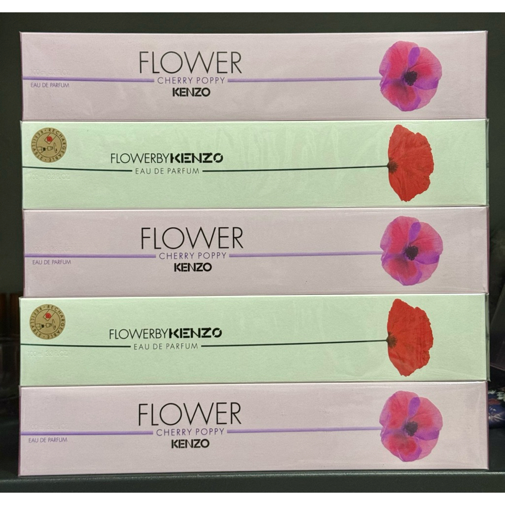 🍒รวมน้ำหอม Kenzo Flower Cherry Poppy /Kenzo EDP 100ml🍒สำหรับสายเชอรี่ สายกุหลาบ🍒