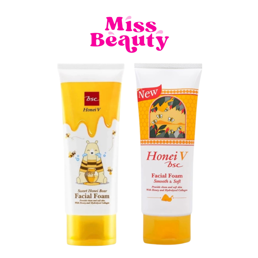 (หลอด) BSC Honei V Sweet Honei Bear Facial Foam ฮันนี่ วี บีเอสซี สวีท ฮันนี่ แบร์ เฟเชียล โฟม 100 กรัม – โปรปัง