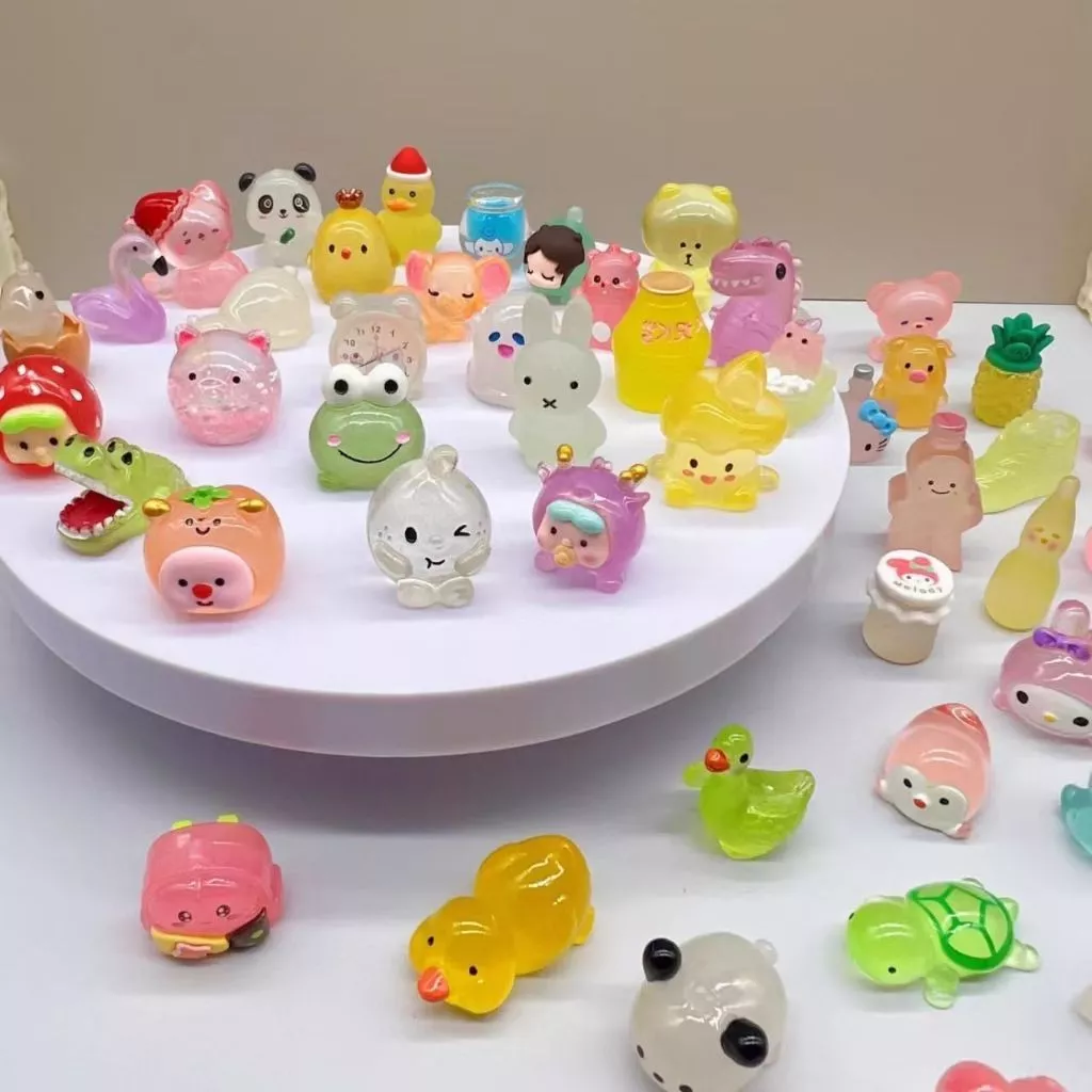 (20ชิ้น/30ชิ้น/50ชิ้น)ถุงสุ่ม เรืองแสงเรซิ่น ถุงสุ่มเรซิ่น จุ่มจิ๋ว จุ่มเรซิ่น สไตล์หลากหลาย