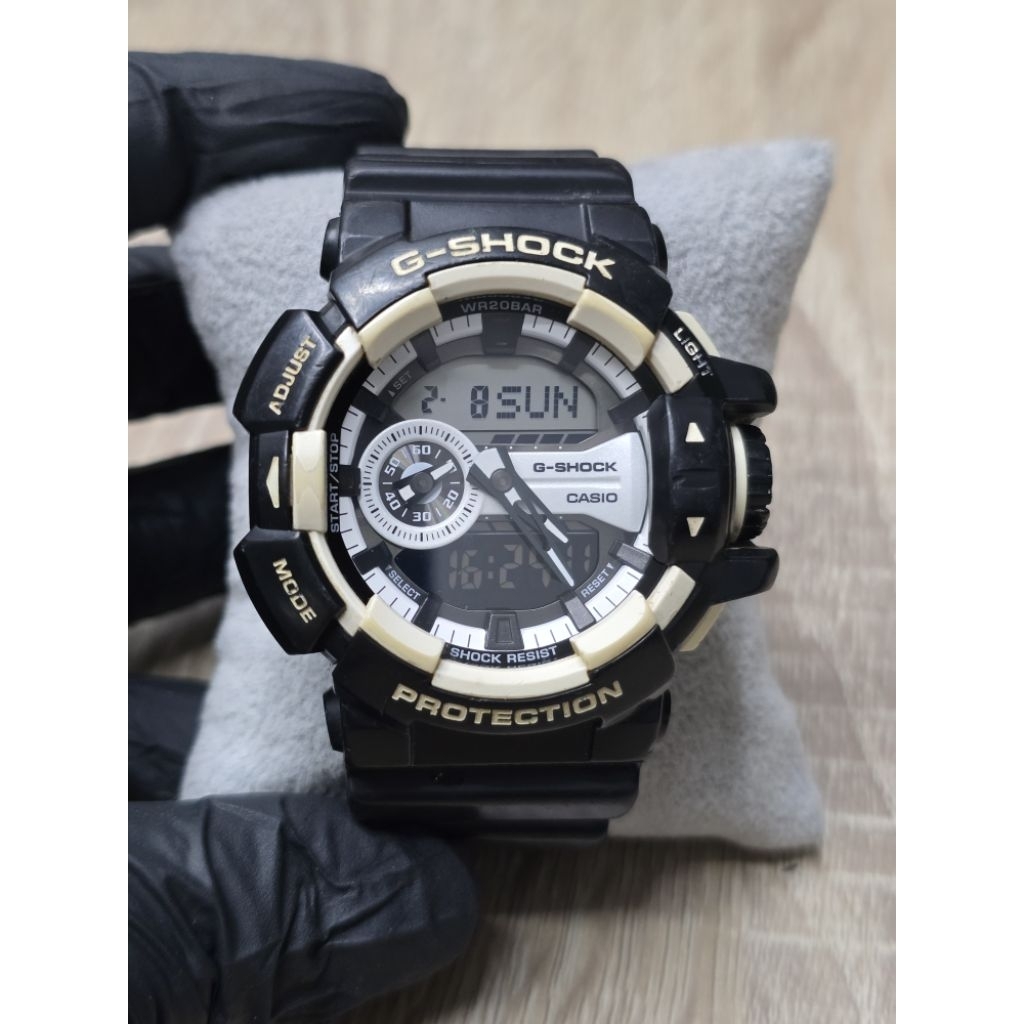 🌈มือ2✅ของแท้ 💯% casio g-shock🐼ga400🌸⛔️กรอบสายไม่สวยนะ 🌸g shock GA-400🍀🌴🌈ผ่อนได้  มีปลายทาง🌈