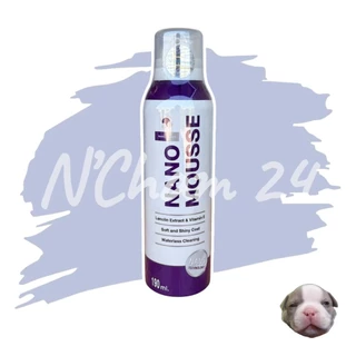 Nano Mousse มูสทำความสะอาด อาบน้ำแห้ง โดยไม่ต้องล้างน้ำ 190 ml.