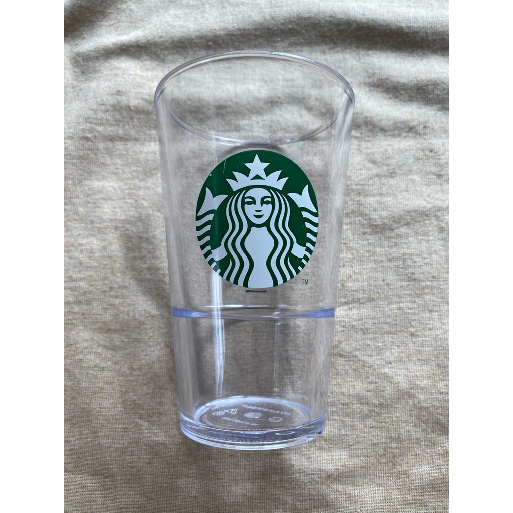 สภาพสวย แก้วอะคริลิค Starbucks แท้         สตาร์บัค             used  ไซร้ กลาง 16 ออนซ์ grande