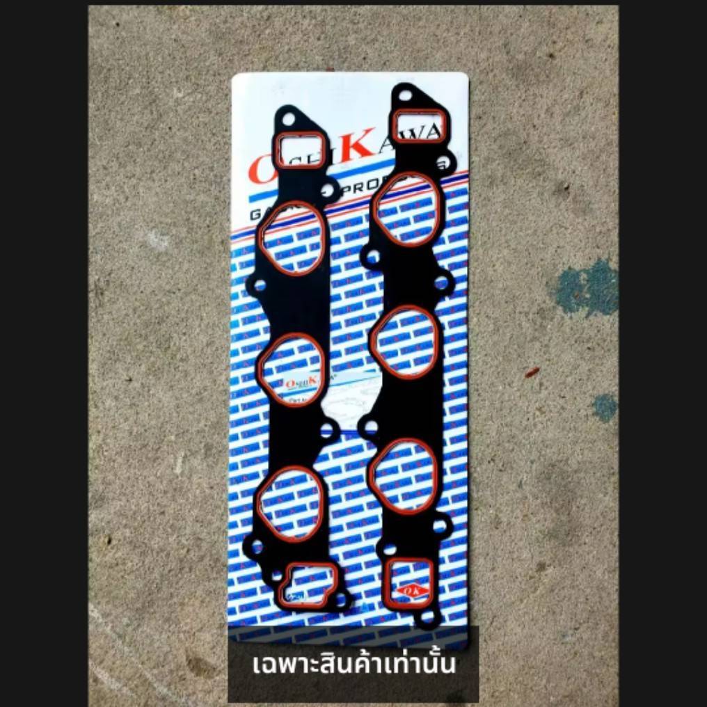 ปะเก็นไอดี 1 คู่ (ซ้าย-ขวา) LEXUS 1MZ-FE / 2MZ-3MZ-FE TOYOTA V6 3.4L เหล็ก in-take manifold