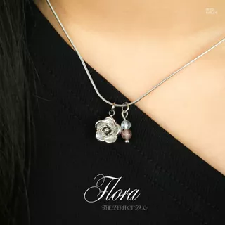ares.nature - สร้อยคอ หินแท้ รุ่น Flora (เลือกหินเองได้) สไตล์มินิมอล