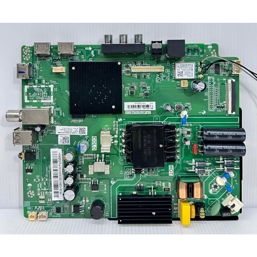 เมนบอร์ด ทีวี Haier รุ่น H43K6FG Plus พาร์ท TP.MT9216.PB731 ของแท้ถอด มือ2 เทสไห้แล้ว