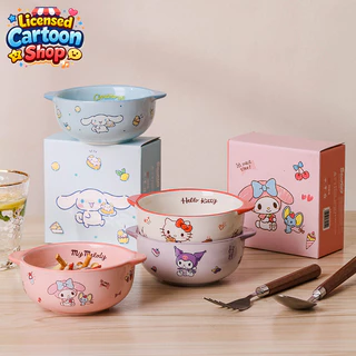 [ของแท้] Sanrio ชามหูจับ ซานริโอ กล่องสวย BPA Free - ใช้ได้สำหรับเด็ก ของขวัญน่ารัก ส่งฟรี ด่วน