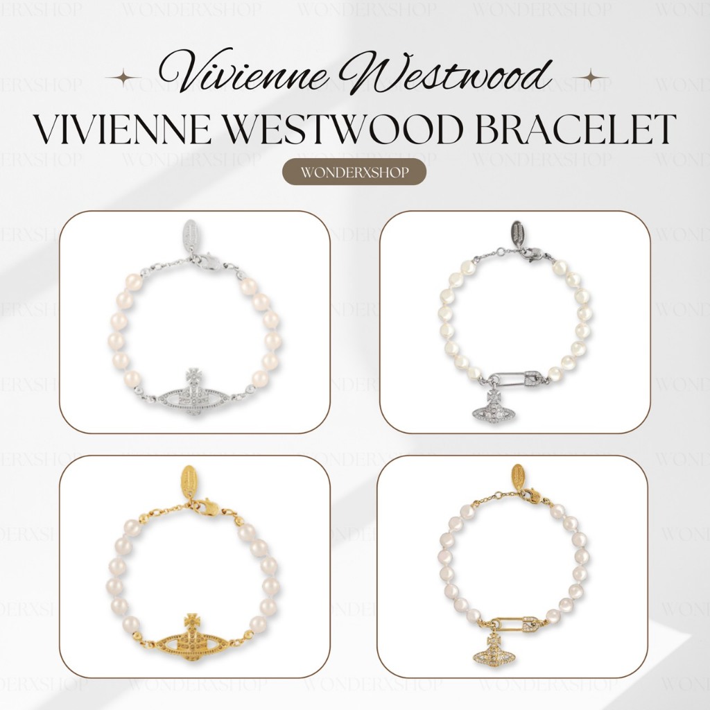 พร้อมส่ง💎Vivienne Westwood Bracelet Pearl⚡️ของแท้💯ผ่อน0%10เดือน