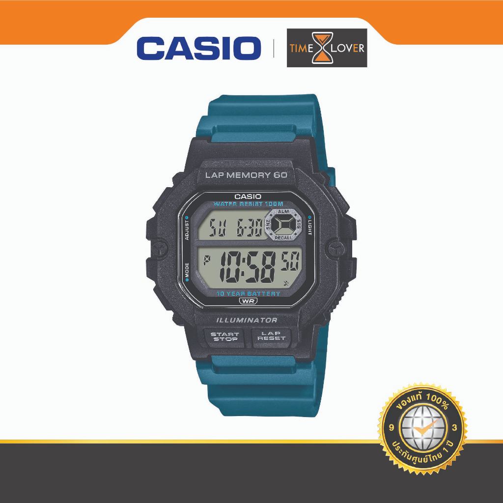 Casio ของแท้ ประกันศูนย์ไทย รุ่น WS-1400H-3AV เรือนผู้ชาย/หญิง ฟังค์ชั่นสายวิ่ง กันน้ำ แบตอึด 10 ปี