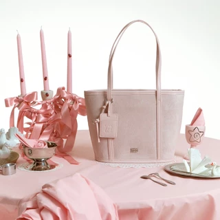 CHUUCHOP - The Classy bag กระเป๋าถือหนังกลับ ทรง Tote bag จุของได้เยอะ ใส่ไอแพดได้ (C8454)
