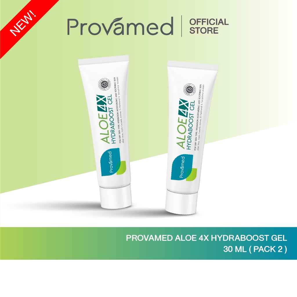 (แพ็คคู่) PROVAMED ALOE 4X HYDRABOOST GEL 30ML. - โปรวาเมด อโล 4 เอ็กซ์ ไฮดราบูสท์ เจล