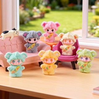 พร้อมส่ง เรซิ่นจิ๋ว ของตกแต่ง DIY ดิมู่ช้าง งานขน 1 SET 6 ตั…