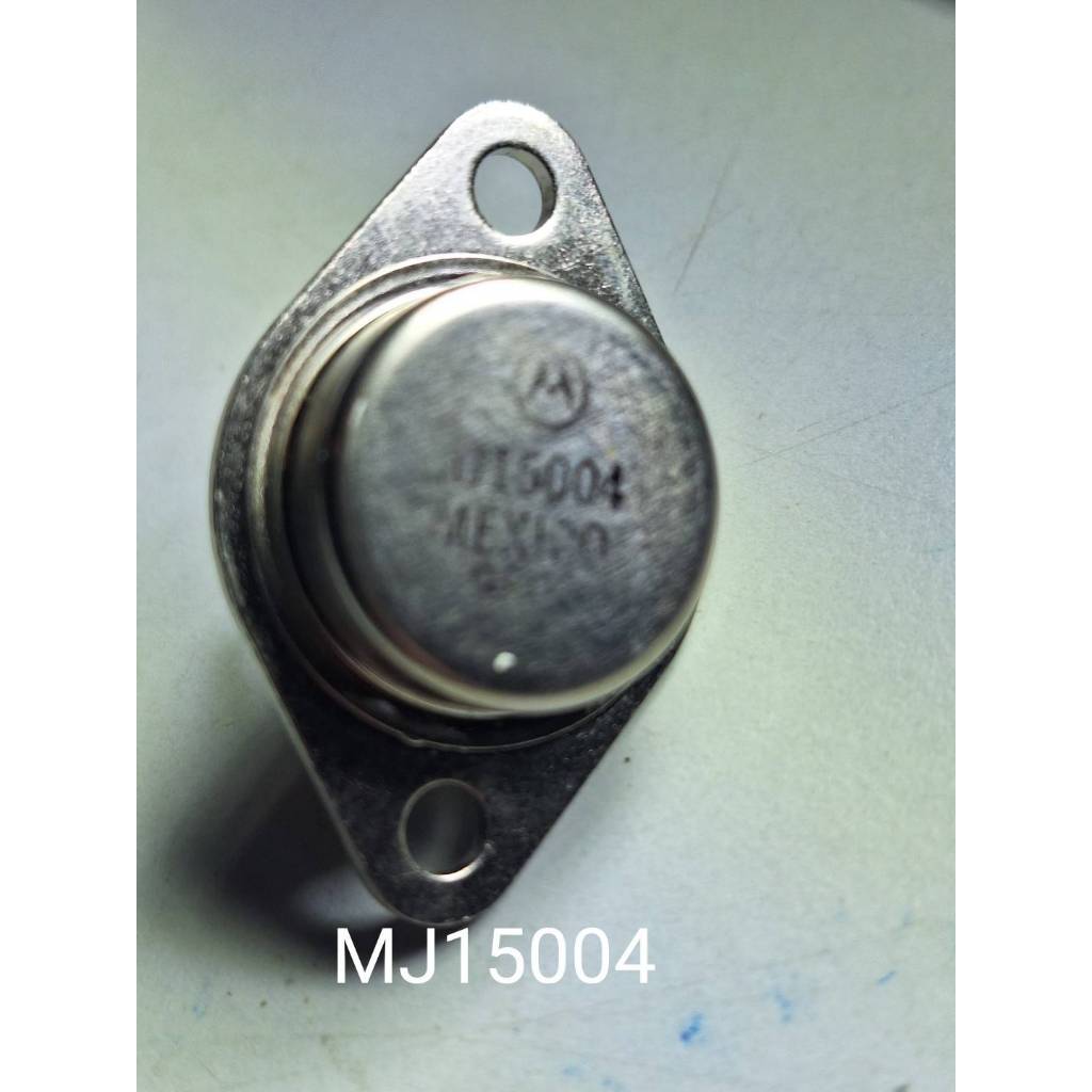 MJ15004 คือ ทรานซิสเตอร์กำลังแบบ PNP ที่ออกแบบมาสำหรับงานด้านเสียงกำลังสูงและงานลิเนียร์อื่นๆ โดยมีค