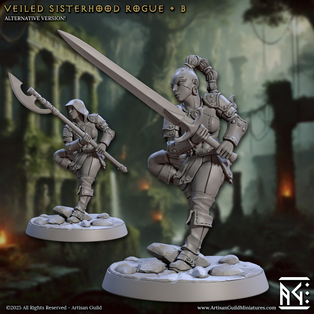 Veiled Sisterhood : Collection : Miniature Resin โมเดลบอร์ดเกม ผลิตตามสั่ง Tabletop DnD - รูปที่ 7