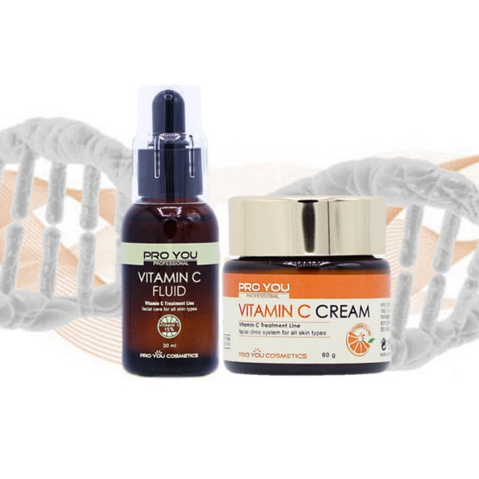 Pro You Vitamin C Fluid เซรั่มวิตามินซีแท้ 15%  Made in Korea ฟอร์ม Ascorbic acid  15%