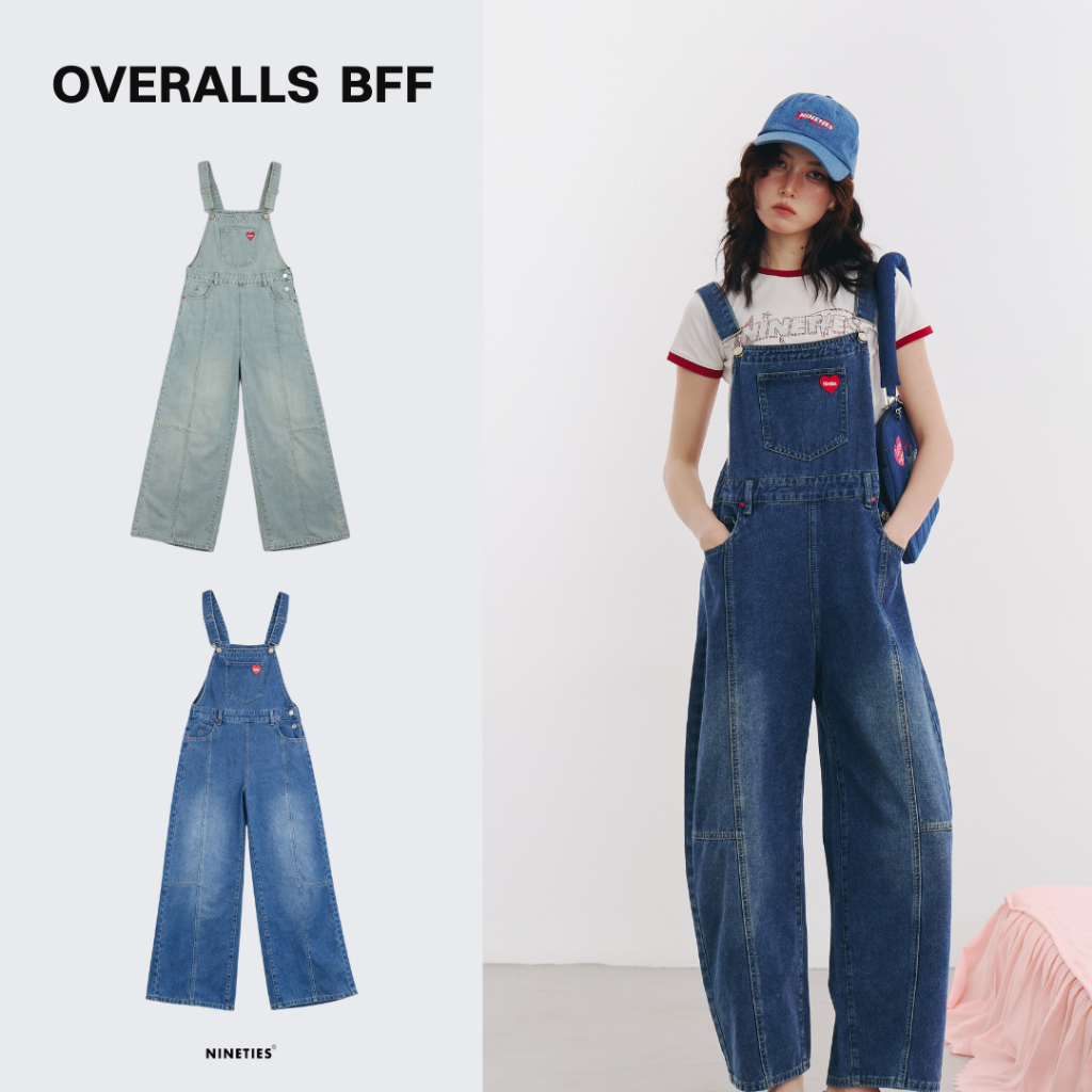 Nineties Design : Jean Collection เอี๊ยมยีนส์ขายาว รุ่น BFF /  เอี๊ยมยีนส์ขาสั้น รุ่น Chitchat