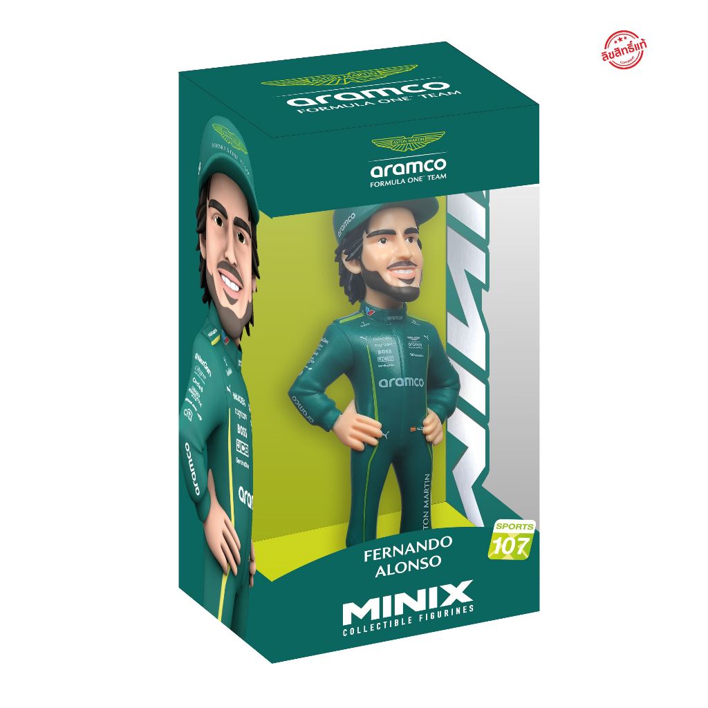MINIX FIGURINE 12CM ASTON MARTIN - FERNANDO ALONSO