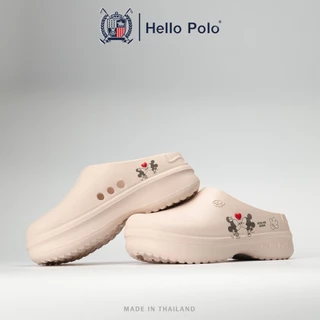 Hello Polo หนูคลั่งรัก รุ่น HP8009B คัทชูยางหัวโต ใส่สบาย พื้นนุ่มน้ำหนักเบา ใส่ไปทำงานก็ได้ไปเที่ยวก็ดี ของมันต้องมี