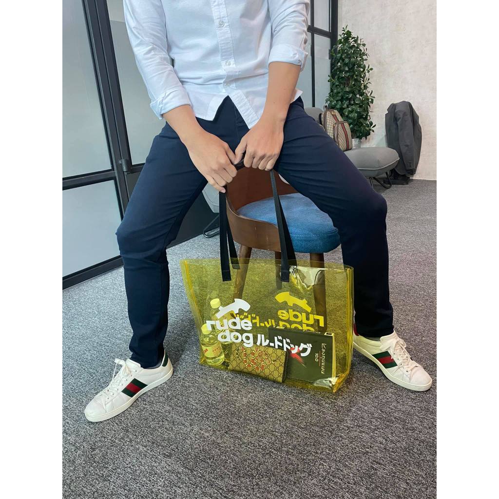 Rudedog  กระเป๋าพลาสติกใส รุ่น Eco Dog Bag สีเหลือง