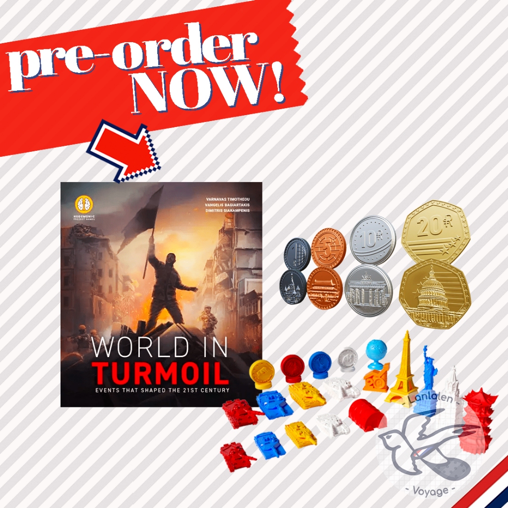 [Pre-Order] World Order Add-Ons - World in Turmoil / Miniatures / Metal Coins [Boardgame]