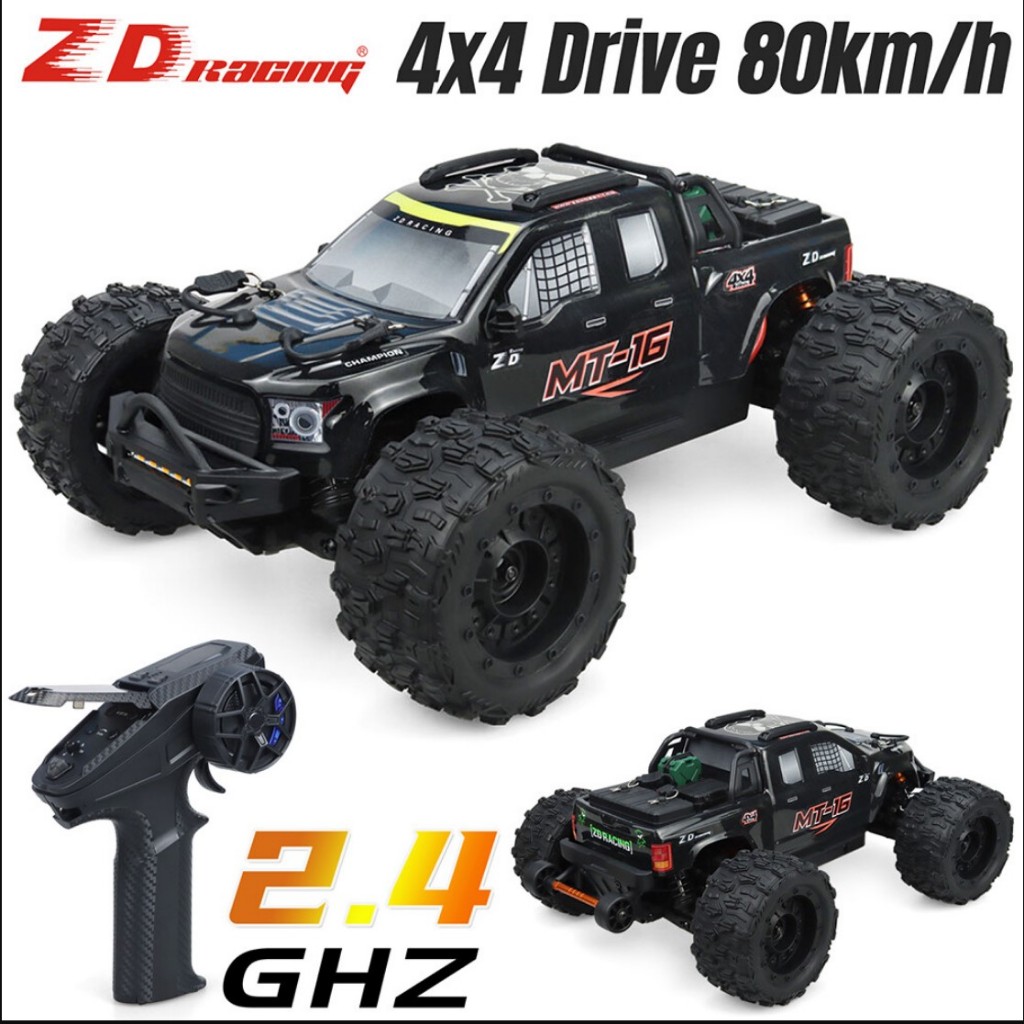 (สินค้าในไทย) รถบังคับ ZD Racing MT-16 RC Car 1/16 4WD 2.4G 4CH Off-Road Car 2845 Brushless Motor
