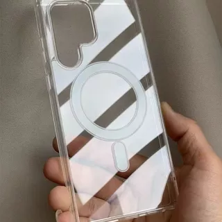 Magnetic เคส For Samsung A17 A06 A16 A56 A54 A35 A55 A15 A26 A36 S22 S25Ultra S24 Ultra แม่เหล็ก เคสใสกันกระแทก