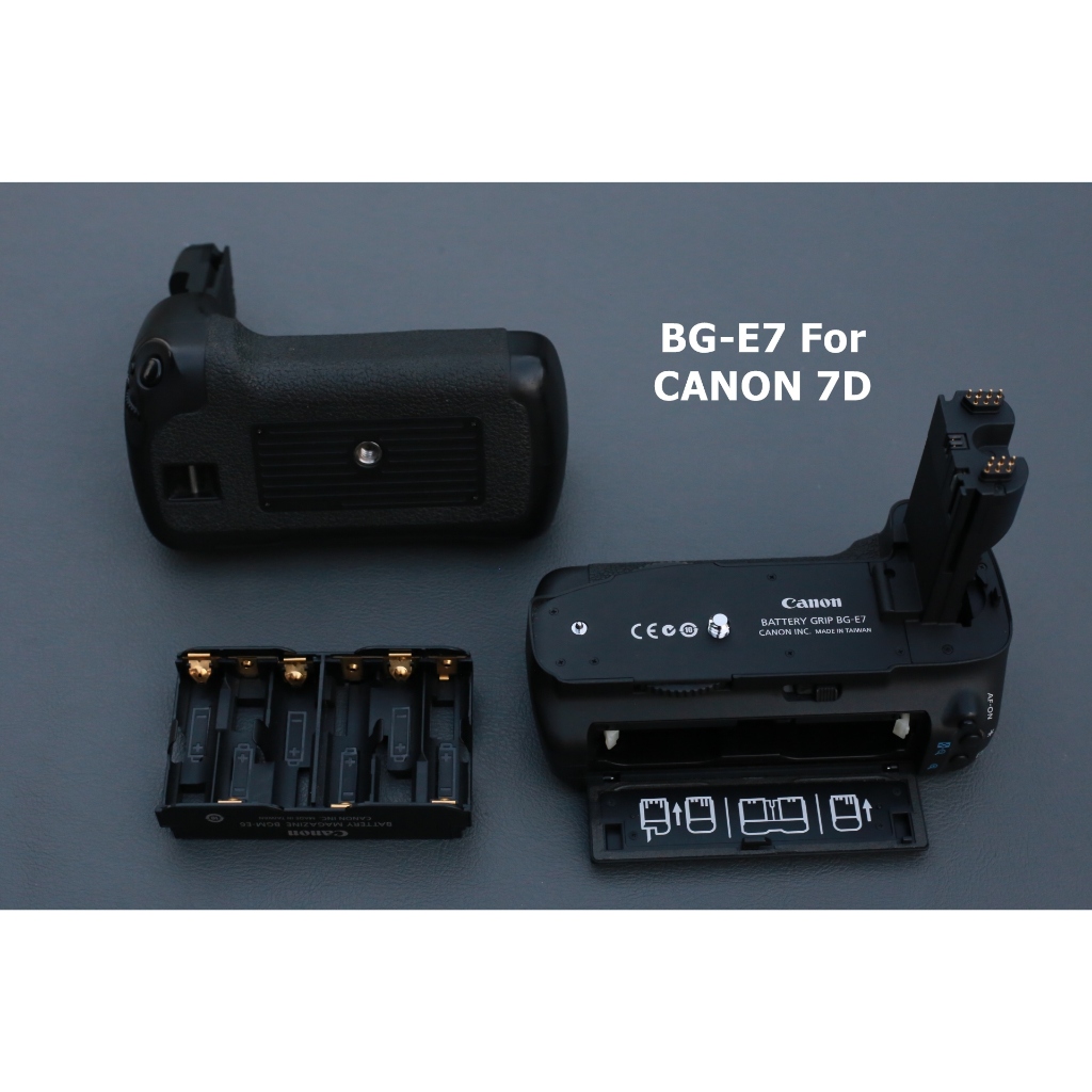Battery Grip BG-E7 for Canon EOS 7D ของแท้ 100 % มือสองสภาพใหม่ 98 % สำหรับกล้อง CANON 7D ประกันสินค