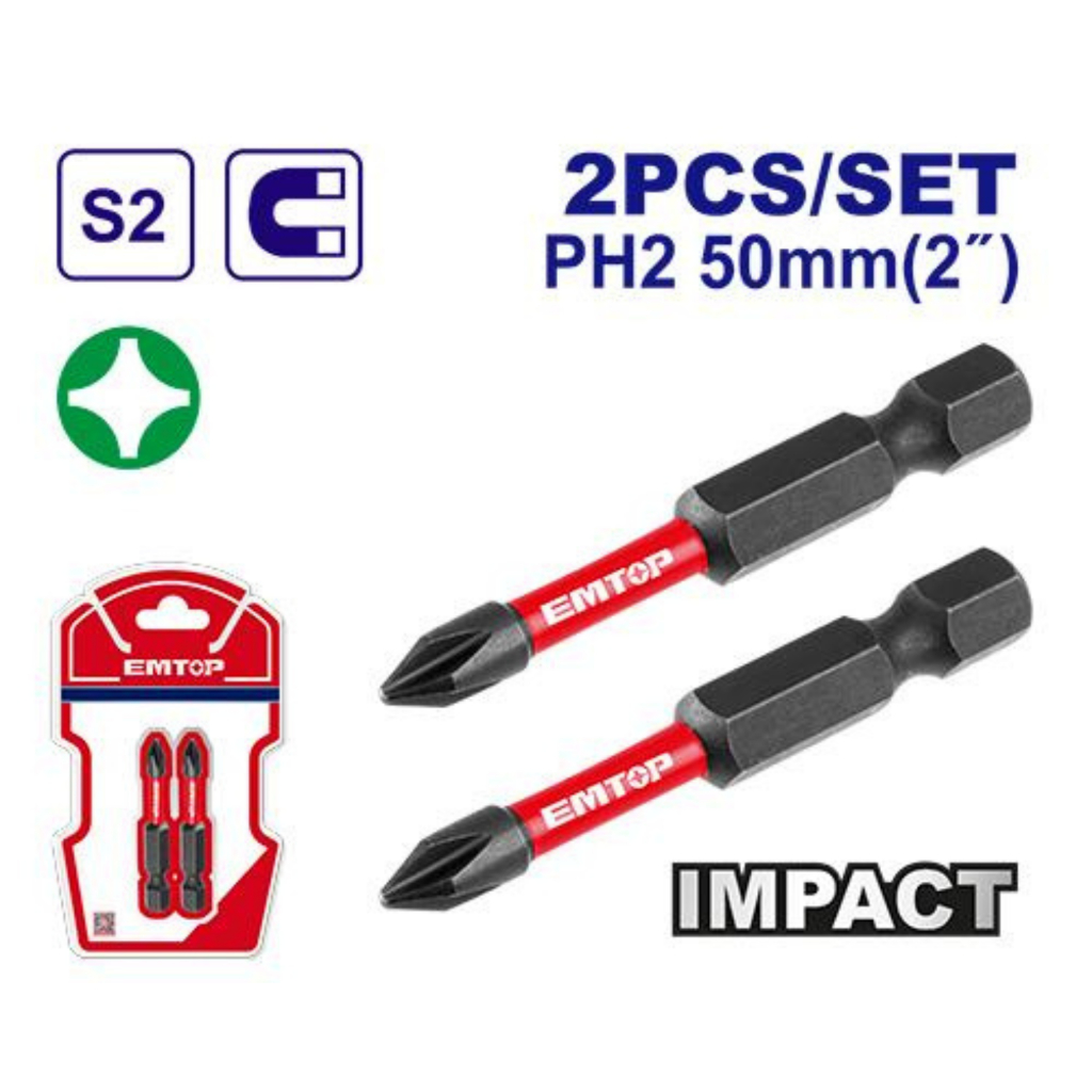 ดอกไขควงกระแทก EMTOP รหัส ESBTM5PH250