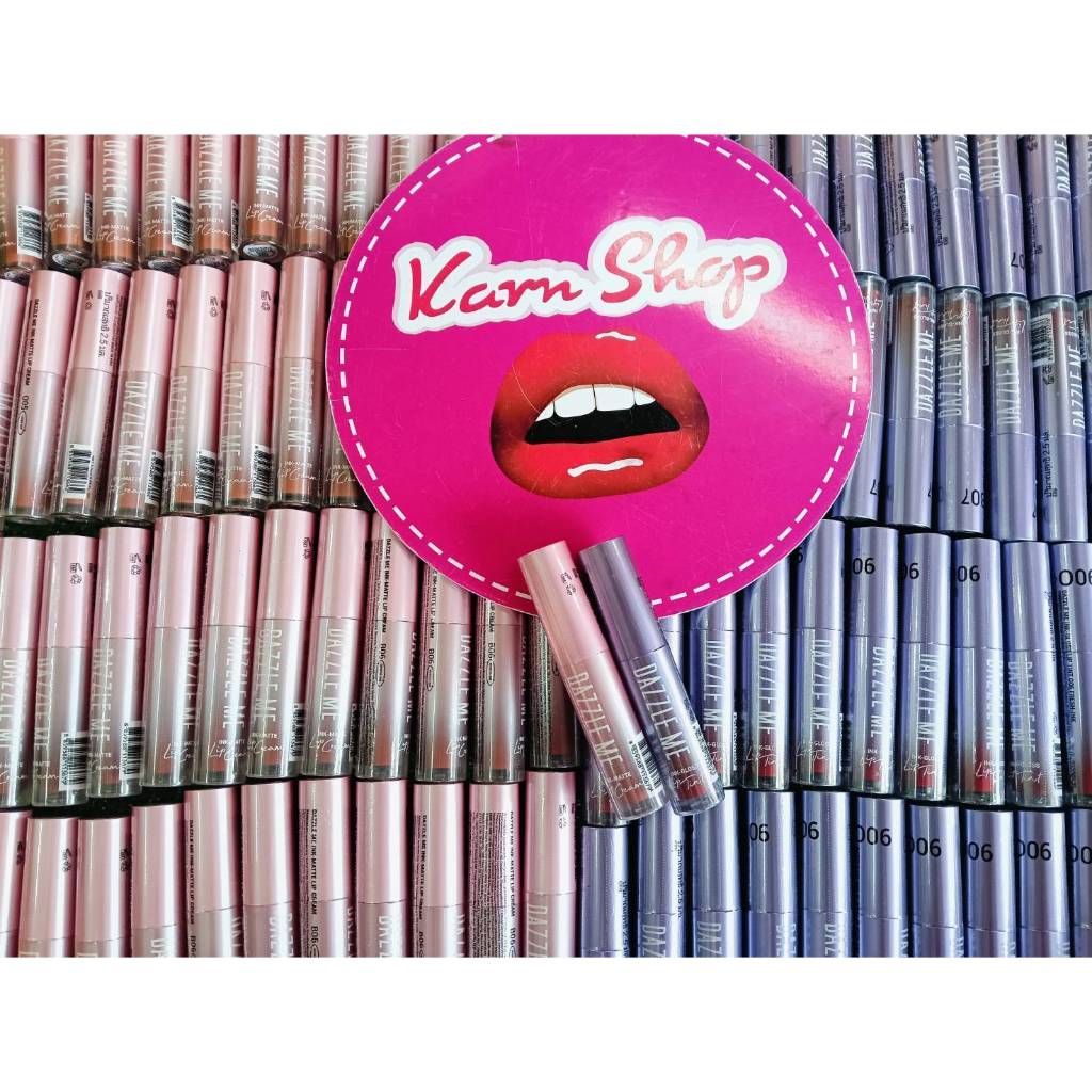 ลิปเแดซเซิลมี ลิปกลอส&ลิปแมท เนื้อบางเบา DAZZLE ME Ink-Gloss Lip Tint & Ink-Matte Lip Cream