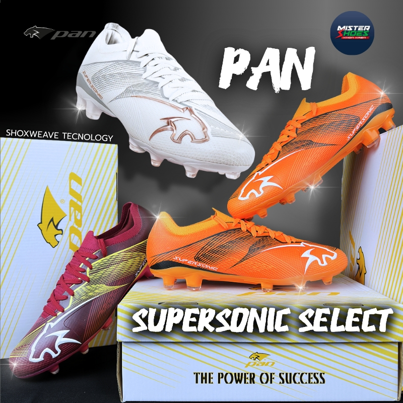 ( ของแท้ รองเท้าสตั๊ด PAN PRO ) SUPER SONIC 2025  ฟุตบอล หญ้าจริง หญ้าเทียม