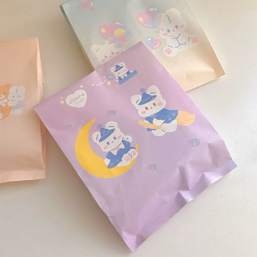 [ พร้อมส่ง 💕] ถุงกระดาษ ซองกระดาษ ซองละ 9 บาท ลายการ์ตูน หมี Mikko น่ารัก ใส่ของแถม การ์ด ลูกอม โปสการ์ด - รูปที่ 5