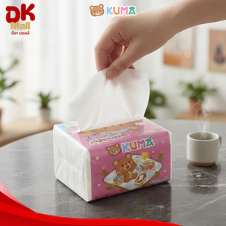 (live) Kuma กระดาษเช็ดปาก คุมะ ซุปเปอร์คุ้ม ป๊อปอัพ หนา 2 ชั้น จำนวน 210 แผ่น 105 ดึง (1 แพ็ค / 12 ห่อ)