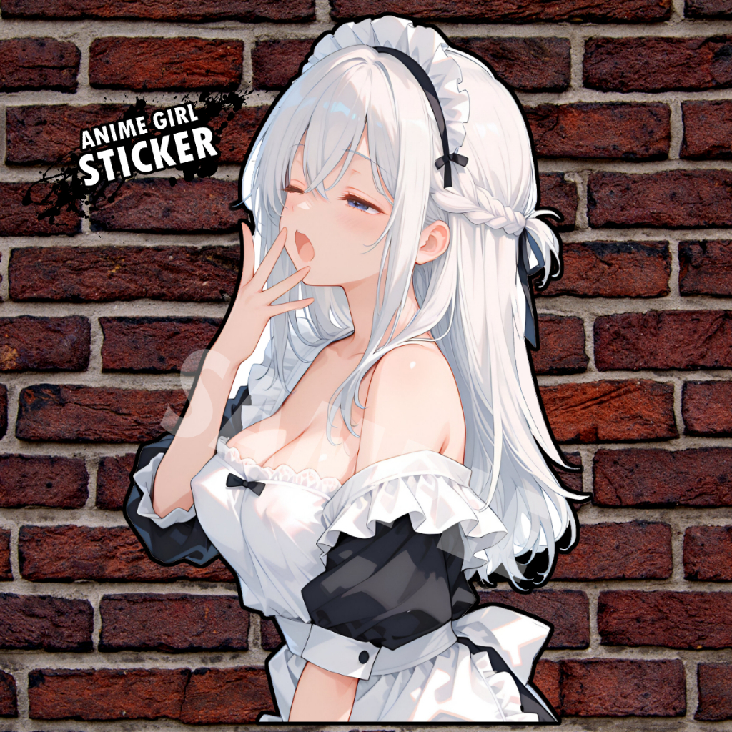 อนิเมะ การ์ตูนญี่ปุ่น น่ารัก สาวง่วง Anime Sticker Maid อนิเมะ สติ๊กเกอร์