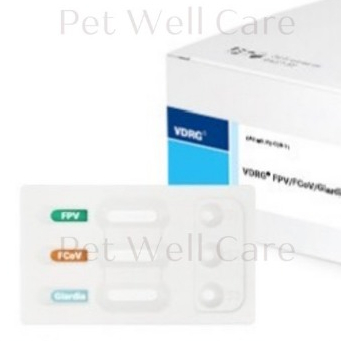 ชุดทดสอบโคโรนาในแมว/ไข้หวัดแมว/ Giardia ในอุจจาระของแมว FPV/FCoV/Giardia Ag แบบแบ่ง 1 test