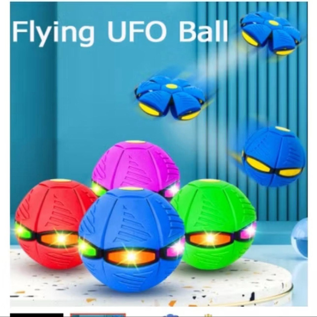 ลูกบอลFlying UFO Ball Popบอลเด้งผิดรูป ( มีให้เลือก 3ไฟและ6ไฟ)