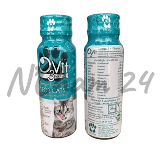 O3vit 50 ml อาหารเสริมชนิดน้ำ สำหรับแมว/สุนัข ทำให้ขนสวย แข็งแรง มีไลซีน เสริมภูมิ ขนาด 50 ml.