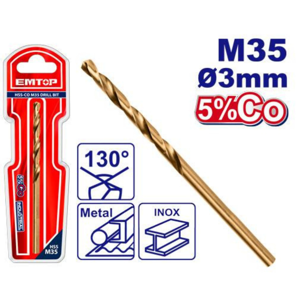 ดอกสว่าน HSS-CO แบรนด์ EMTOP