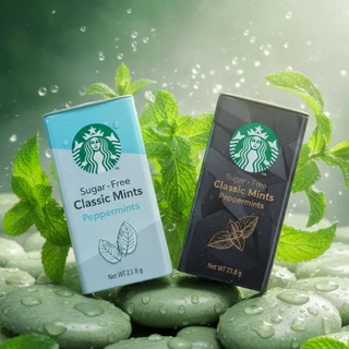 Starbucks ลูกอม Sugar-Free Classic Mints / Peppermints