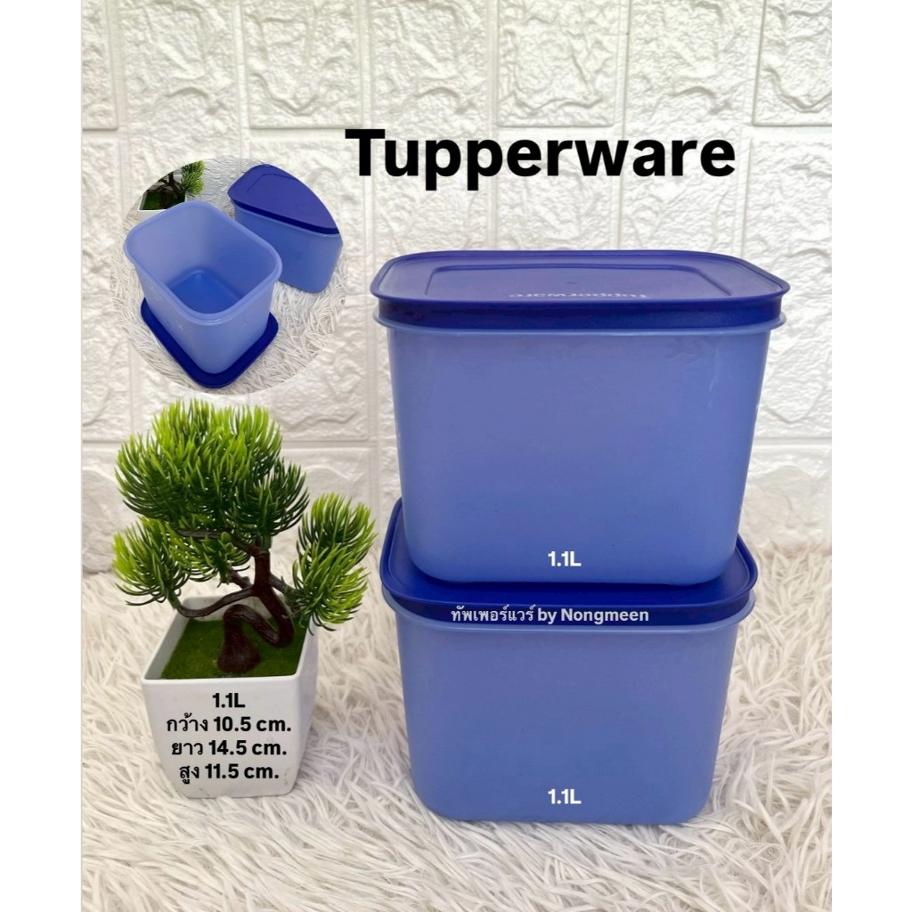 Tupperware Chill Freez Medium High กล่องใส่อาหารสด 1.1L