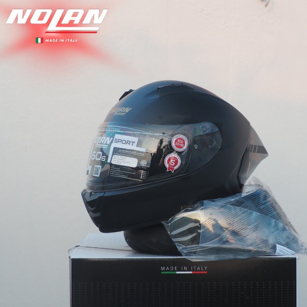 [NEW] หมวกกันน็อค Nolan N60-6 Sport ทรงสปอร์ตโฉมใหม่! นิ่งทุกลูกเชียร์ พร้อมเเว่นกันแดดในตัว