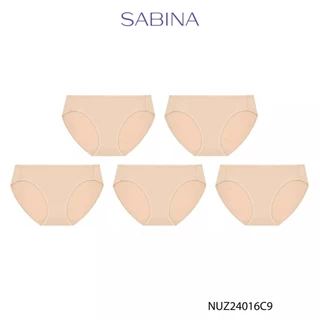 [Online Exclusive] (Set 5 ชิ้น) Sabina Panty Zone Microfiber Everyday Series ทรงบิกินี่ รหัส NUZ24016C9 - สีเนื้อ