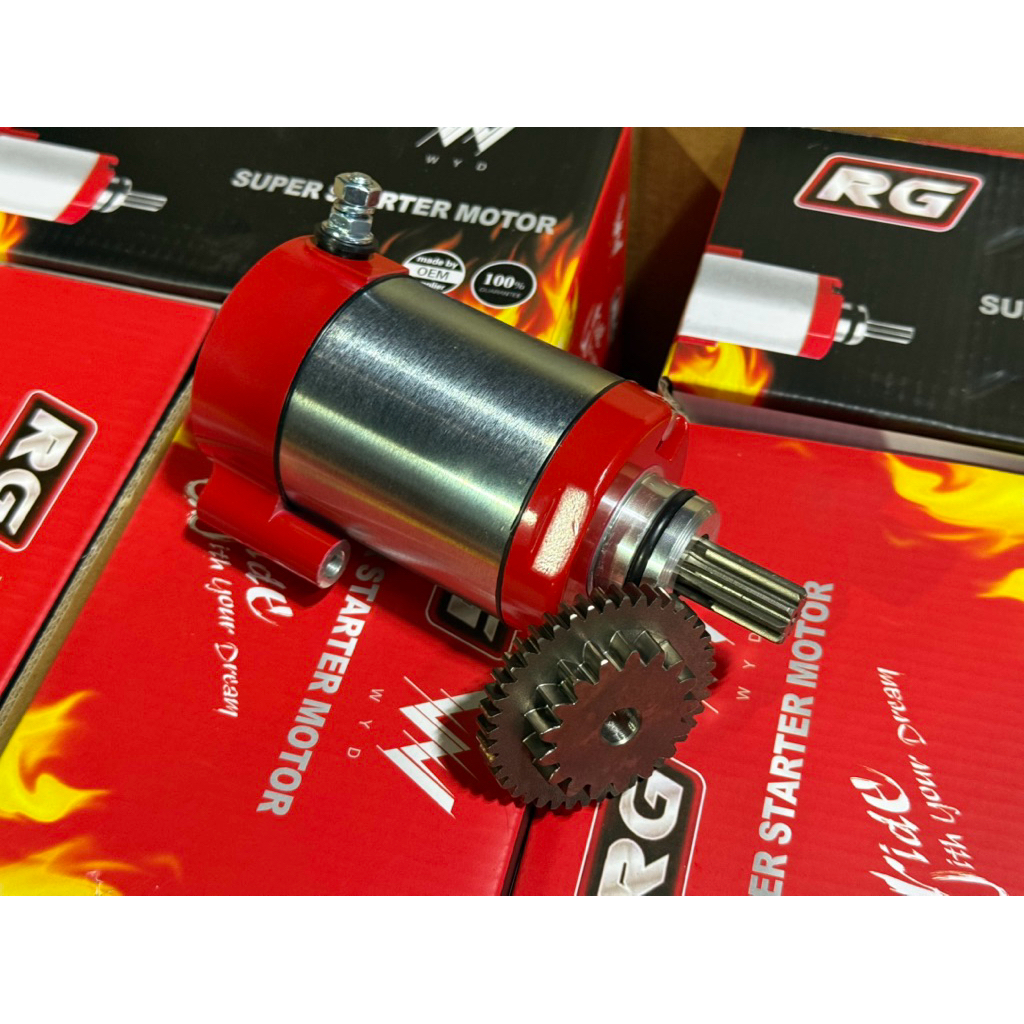 ไดร์สตาจเวฟ 125 RG V3 หัวเฟืองใหญ่หนาชุบแข็งพิเศษ+เฟืองขับชุดแข็งหนา แรง ทน สตาจลูกใหญ่สบาย