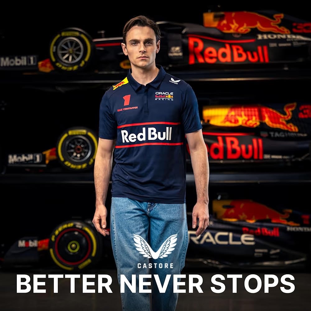 (สินค้าพร้อมส่งในไทย) (แท้100%การันตี) CASTORE REDBULL ORACLE RACING  2025 MAX VERSTAPPEN Polo Shirt