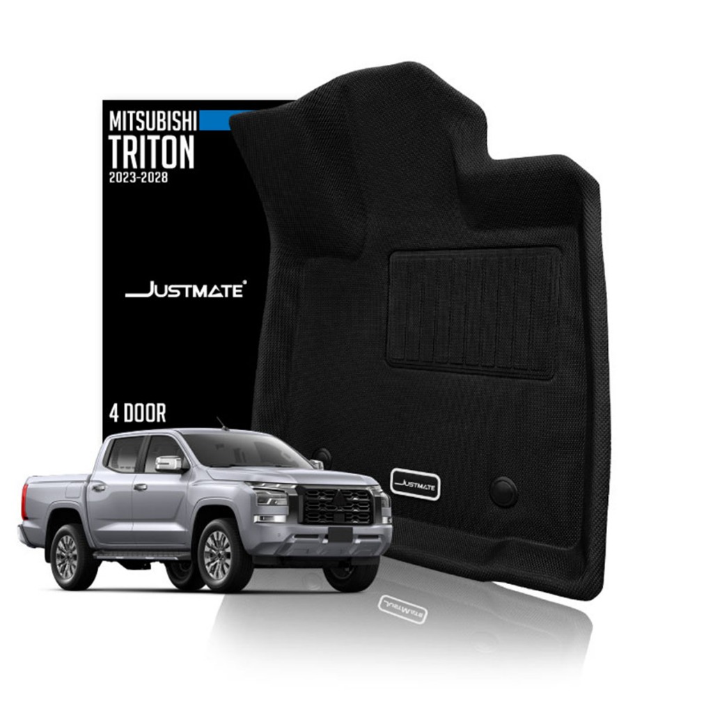 [JUSTMATE] MITSUBISHI พรมปูพื้นรถยนต์ ALL-NEW TRITON 4D  2023 - 2028