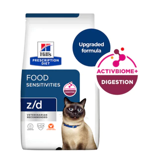 Hill's Prescription Diet z/d Skin/Food Sensititives 1.81 kg อาหารแมว สูตรภูมิแพ้อาหารแพ้อาหาร ขนาด 1.81 Kg