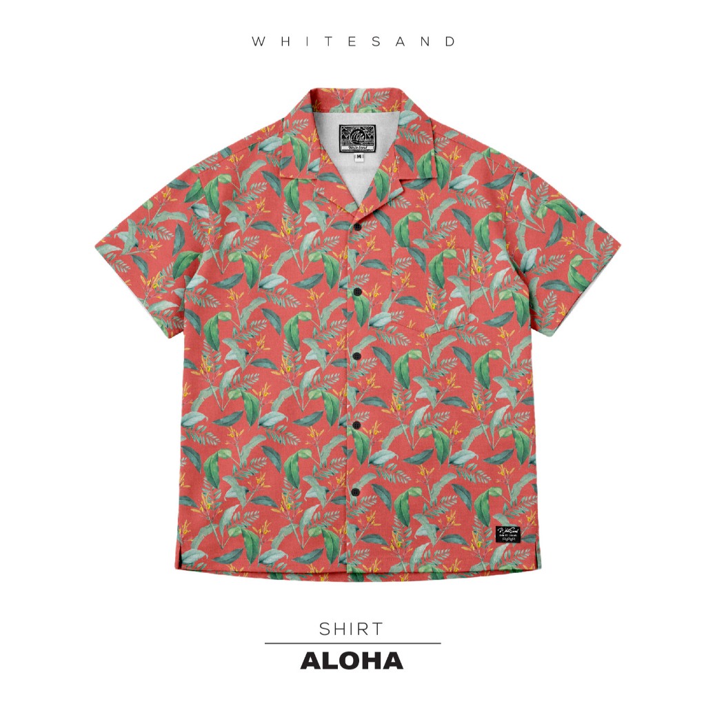 WhiteSand Shirt | เสื้อเชิ้ตคอปก ลาย Aloha