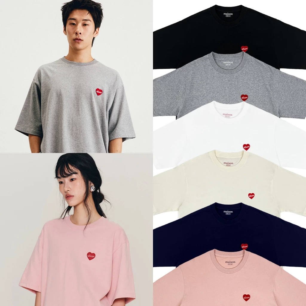 maison KEEPS | The Oversized Adore Patch Logo Tee | Unisex | เสื้อยืดทรงoversized ลายปริ้นท์ มี 5 Size