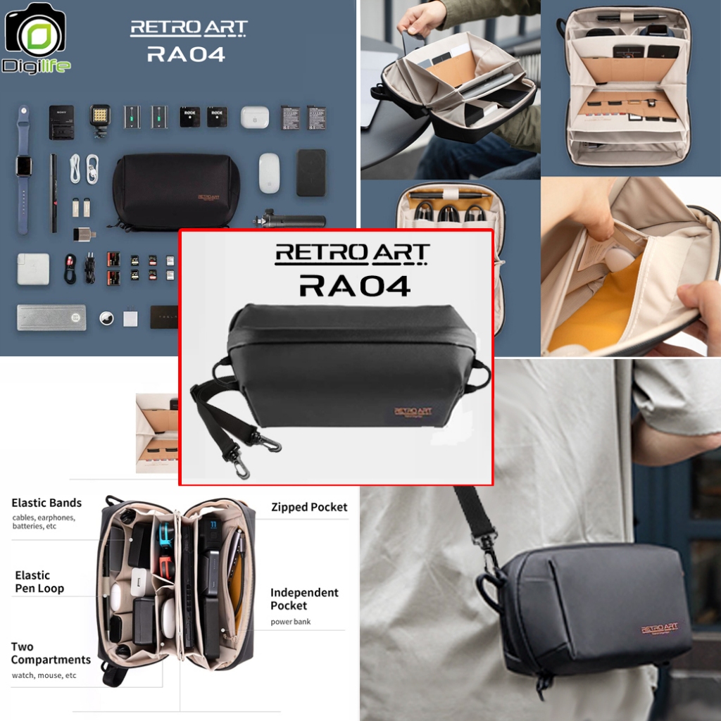 PGYTECH Tech Pouch / Retro Art Bag RA04 กระเป๋ากล้อง กันน้ำ กระเป๋าอุปกรณ์  - Digilife Thailand